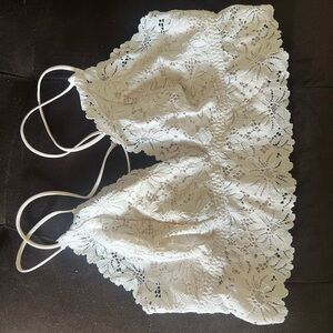 PINK Victoria's Secret White Lace Bandeau